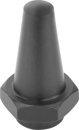 Auflagebolzen mit Positionierzapfen, Form B Kugelfläche