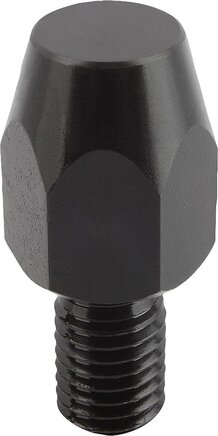 Füße mit Gewindezapfen, Form A mit glatter Auflagefläche