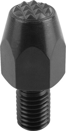 Füße mit Gewindezapfen, Form B mit Hartmetallspitzen