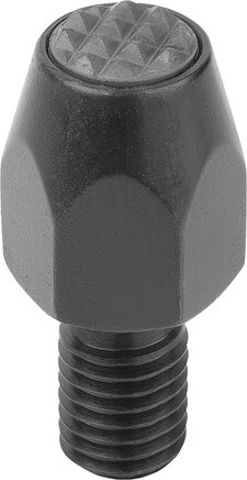 Füße mit Gewindezapfen, Form B mit Hartmetallspitzen