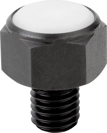 Positionsfüße mit Außengewinde und POM Einsatz, Form L