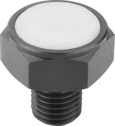 Positionsfüße mit Außengewinde und POM Einsatz, Form L