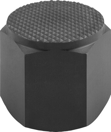 Positionsfüße mit Innengewinde und Riffelfläche, Form F