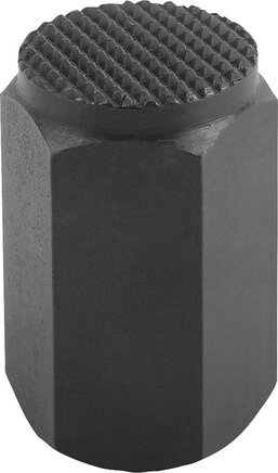 Vorrichtungsfüße mit Innengewinde, Form D Riffelfläche vergütet