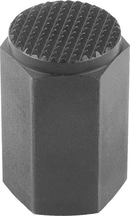 Vorrichtungsfüße mit Innengewinde, Form D Riffelfläche vergütet