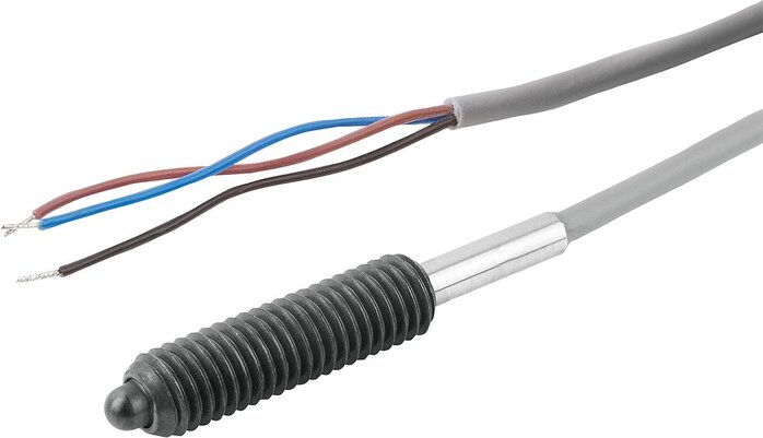 Federnde Druckstücke mit Zustandssensor