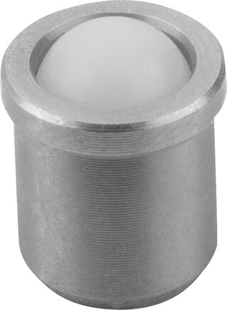 Federnde Druckstücke glatte Ausführung, Edelstahl