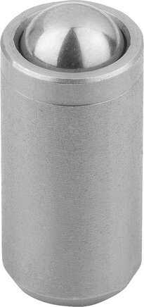 Federnde Druckstücke glatte Ausführung, ohne Bund, Edelstahl