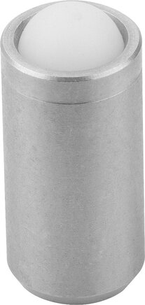 Federnde Druckstücke glatte Ausführung, ohne Bund, Edelstahl