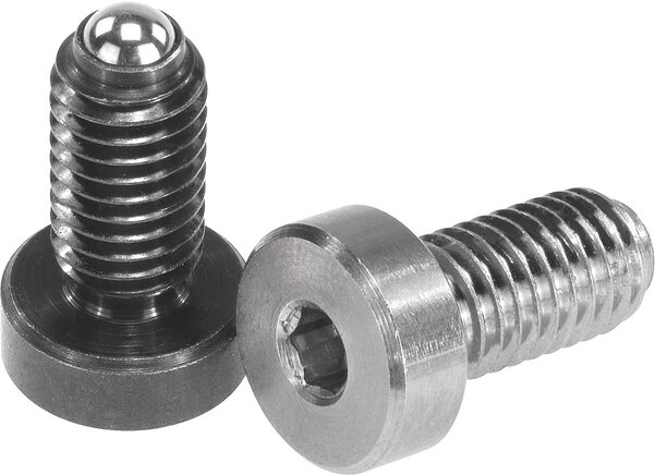 Federnde Druckstücke mit Kopf