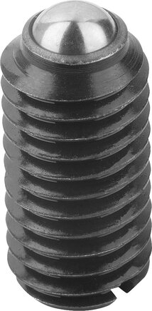 Federnde Druckstücke mit Schlitz und Kugel, verstärkte Federkraft