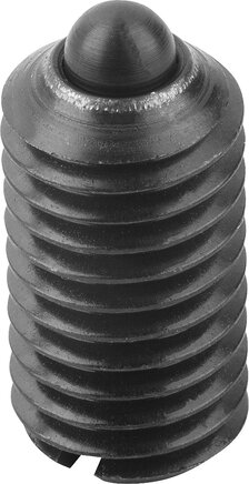 Federnde Druckstücke mit Schlitz und Druckstift, verstärkte Federkraft