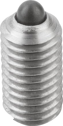 Federnde Druckstücke mit Schlitz und Druckstift, verstärkte Federkraft