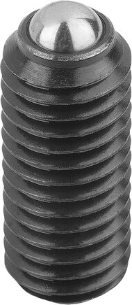 Federnde Druckstücke mit Innensechskant und Kugel, Standard Federkraft