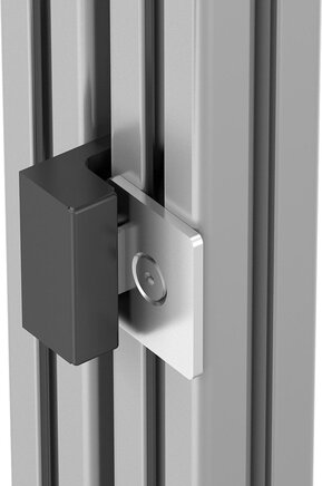 Türanschläge Kunststoff für Aluminiumprofil mit Dämpfung oder mit Magnetverschluss