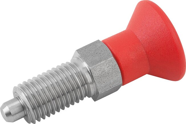 Arretierbolzen Stahl oder Edelstahl, Form A, ohne Rastnut, ohne Kontermutter