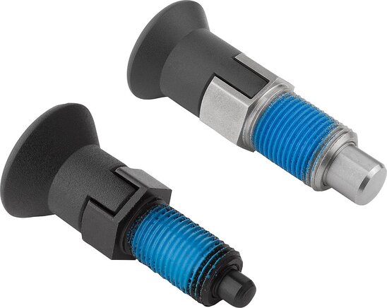 Arretierbolzen mit Gewindesicherung, Form CP