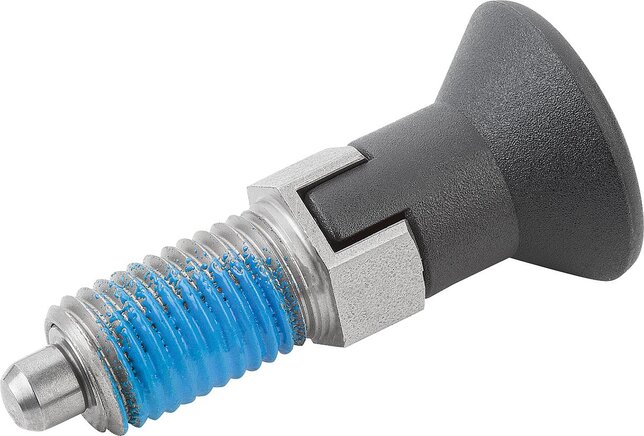 Arretierbolzen mit Gewindesicherung, Form CP