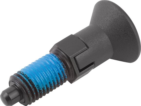 Arretierbolzen mit Gewindesicherung, Form CP