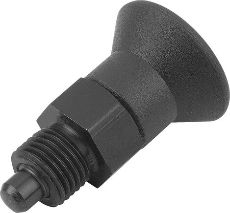 Arretierbolzen kurze Ausführung, mit Gewindesicherung, Form AP