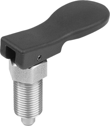 Arretierbolzen Stahl oder Edelstahl mit Exzenterhebel, Form A
