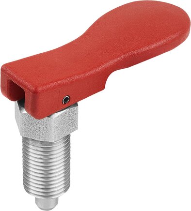 Arretierbolzen Stahl oder Edelstahl mit Exzenterhebel, Form A