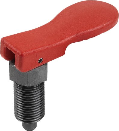 Arretierbolzen Stahl oder Edelstahl mit Exzenterhebel, Form A