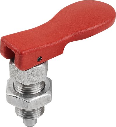 Arretierbolzen Stahl oder Edelstahl mit Exzenterhebel, Form B