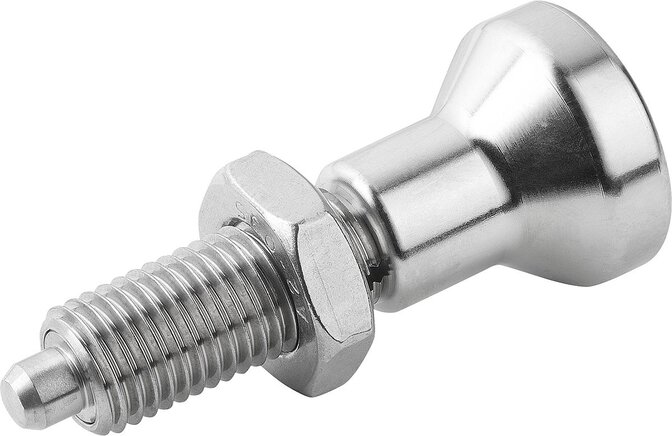 Arretierbolzen Edelstahl ohne Bund Form H