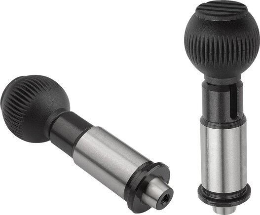 Präzisions-Arretierbolzen mit konischem Arretierstift, Form B, arretierbar