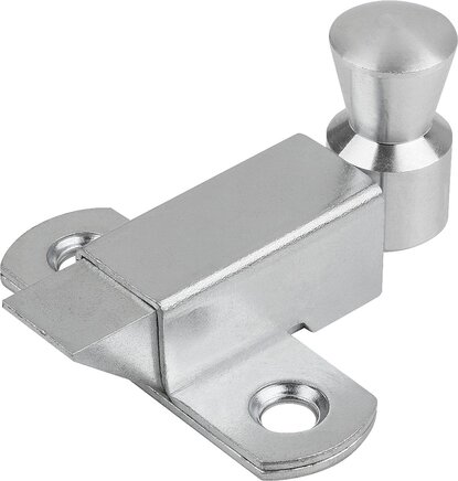 Riegel mit Rückstellfeder, Stahl oder Messing Riegel nach oben oder unten