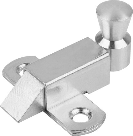 Riegel mit Rückstellfeder, Stahl oder Messing Riegel nach oben oder unten