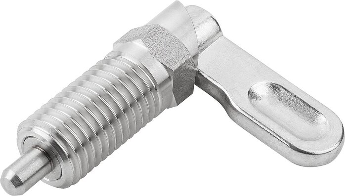 Sperrriegel Edelstahl mit Anschlag, Form A