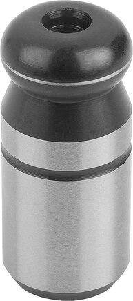 Aufnahmebolzen mit Kugelansatz, Form A