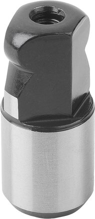 Aufnahmebolzen mit Kugelansatz, abgeflacht, Form C