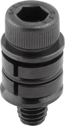 Zentrierspanner rund mit Zylinderschraube, Form B