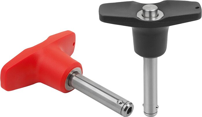 Kugelsperrbolzen mit T-Griff mit hoher Scherfestigkeit