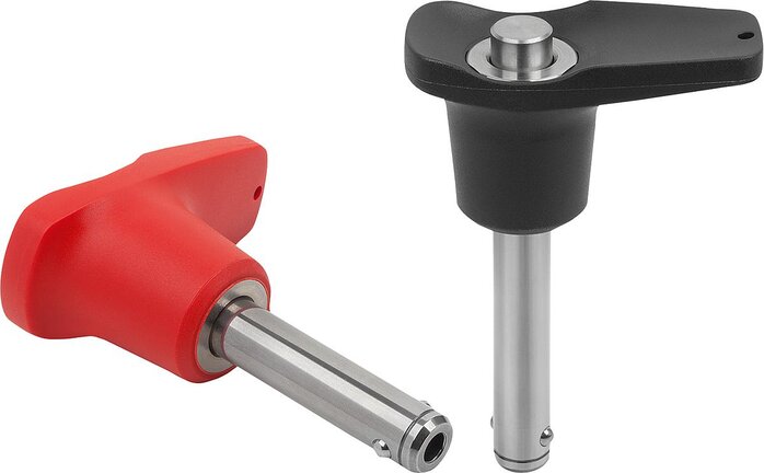 Kugelsperrbolzen mit L-Griff mit hoher Scherfestigkeit