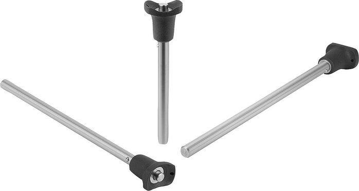 Kugelsperrbolzen Edelstahl mit Kopfarretierung