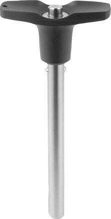 Kugelsperrbolzen Edelstahl mit T-Griff mit Kopfarretierung