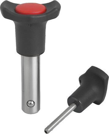 Kugelsperrbolzen, Form B, Kunststoffbund