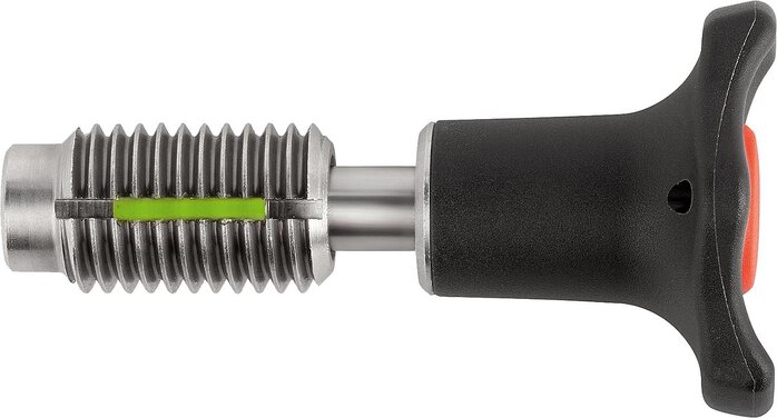 Aufnahmebuchsen für Kugelsperrbolzen mit Gewindesicherung