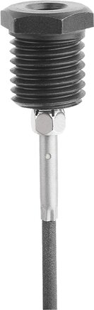 Positionierbuchsen Stahl oder Edelstahl mit Zustandssensor, Form B, mit Gewinde und Bund