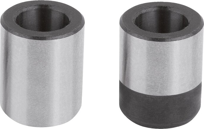 Positionierbuchsen Stahl oder Edelstahl für Zustandssensor, Form D, glatt