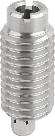 Aufnahmebuchsen Edelstahl für Zustandssensor, Form A, Gewinde durchgehend