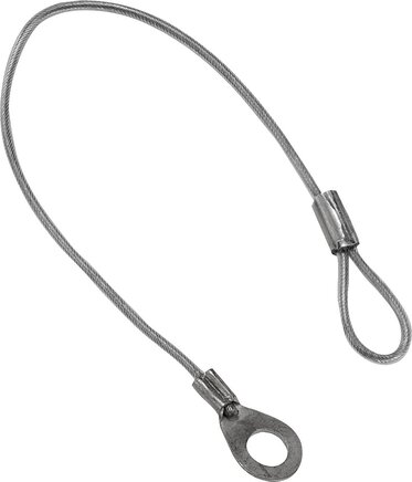 Halteseile Form A, mit Öse und Quetschkabelschuh