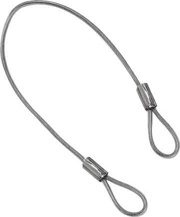 Halteseile Form C, beidseitig mit Öse