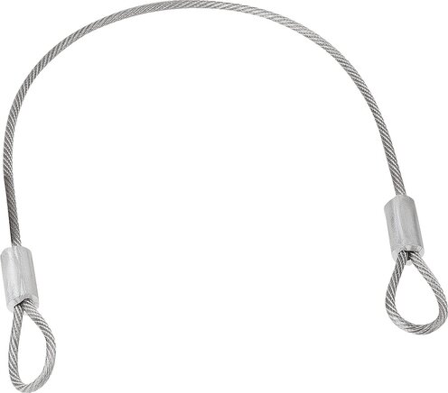 Halteseile Form C, beidseitig mit Öse