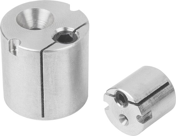 Aufnahme exzentrisch mit Zentrierbohrung