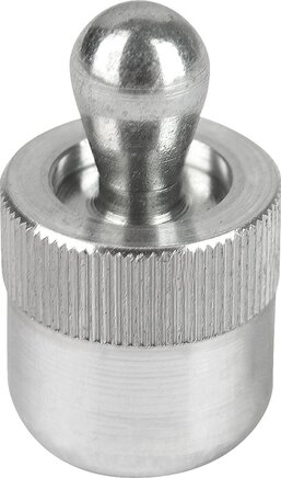 Federnde Seitendruckstücke ohne Abdichtung, Druckbolzen und Feder aus Stahl